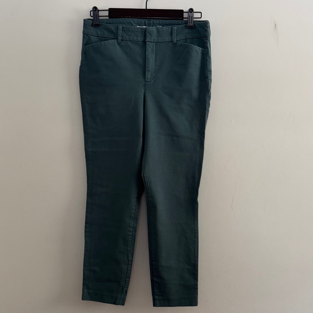 Old Navy Women Green Pixie Skinny Pants